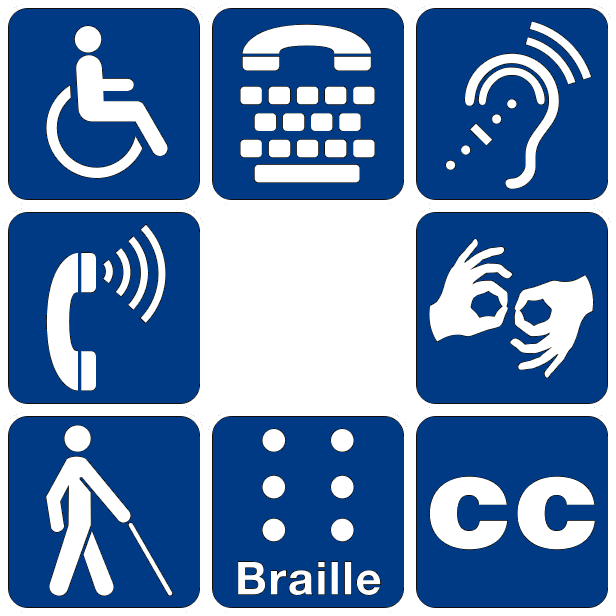 Accessibility symbols